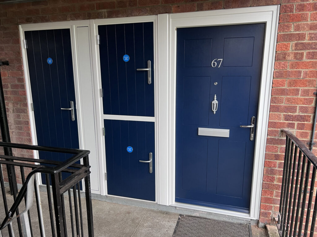 Flat Entrance Installation - Finished Doorset